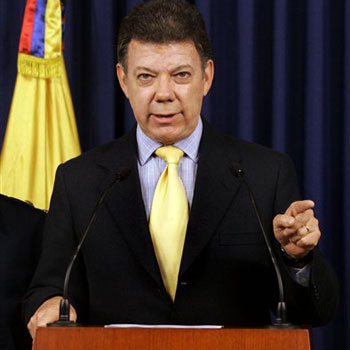 Ministro de Defensa Nacional. Juan Manuel Santosnull